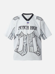 Jersey Style Snake Print T-Shirt