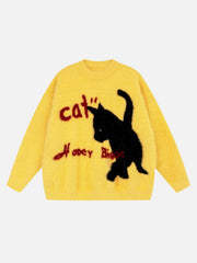Kitten Jacquard Mohair Sweater
