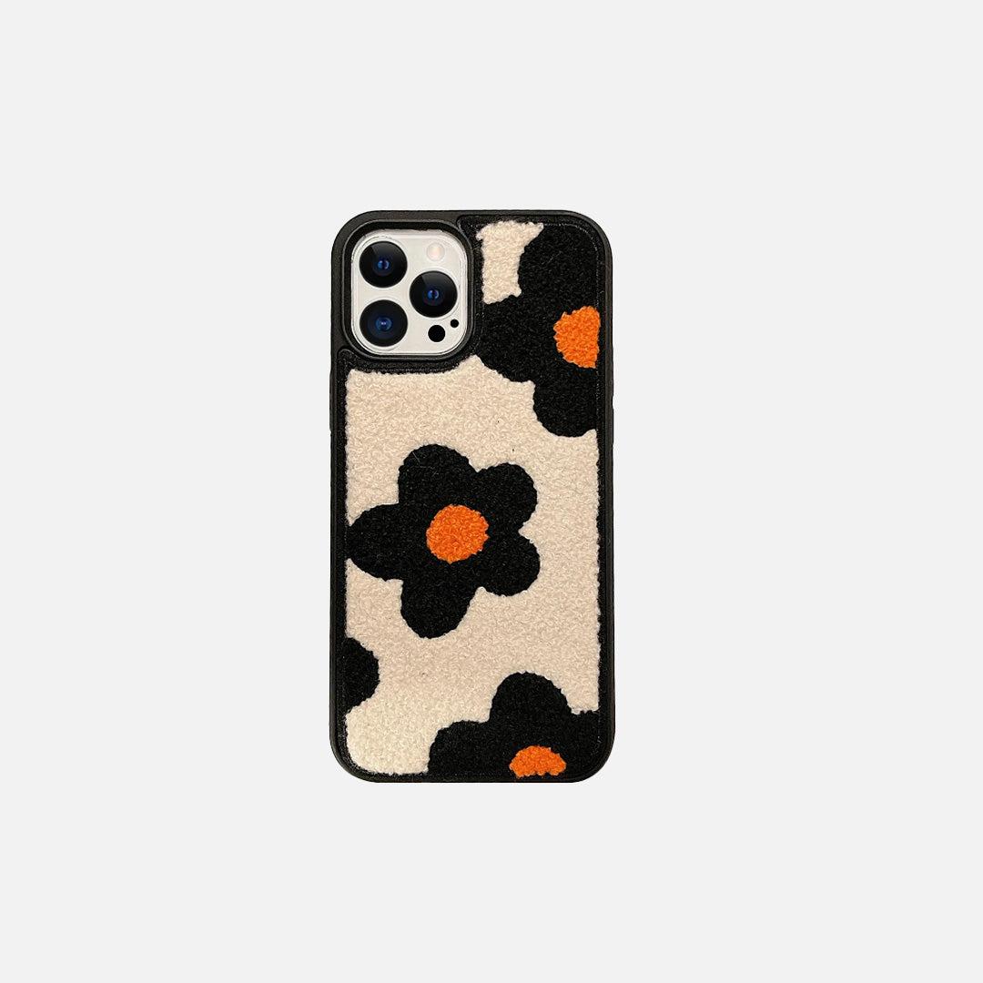Korean Plush Charm iPhone Case