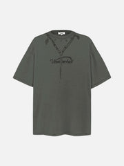 Layered Chains Graphic Print Tee