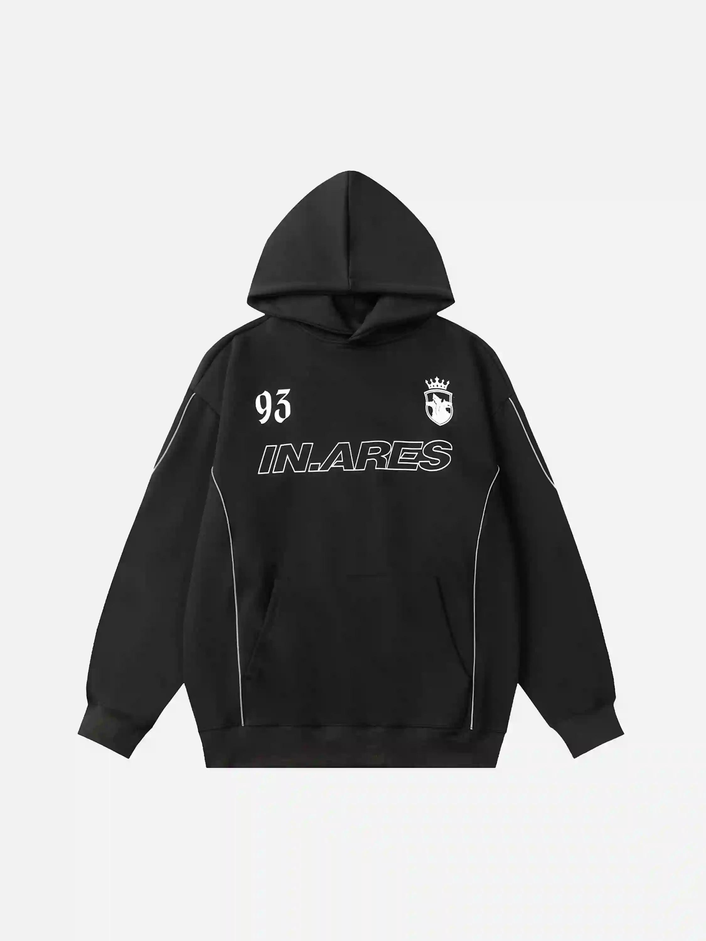 Letter Print Line Design Hoodie