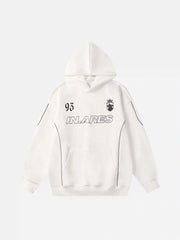 Letter Print Line Design Hoodie