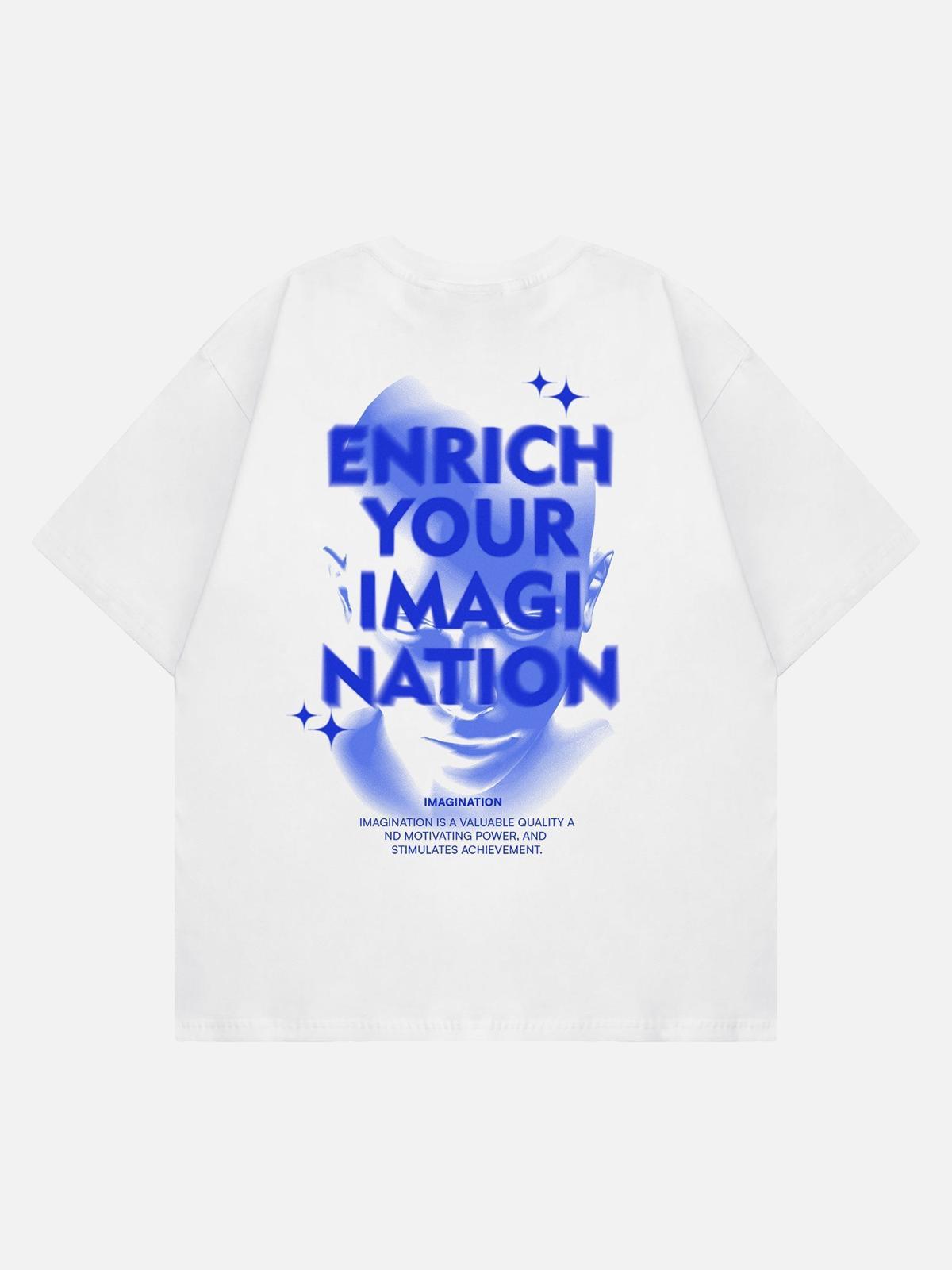 Letter Print Virtual T-Shirt