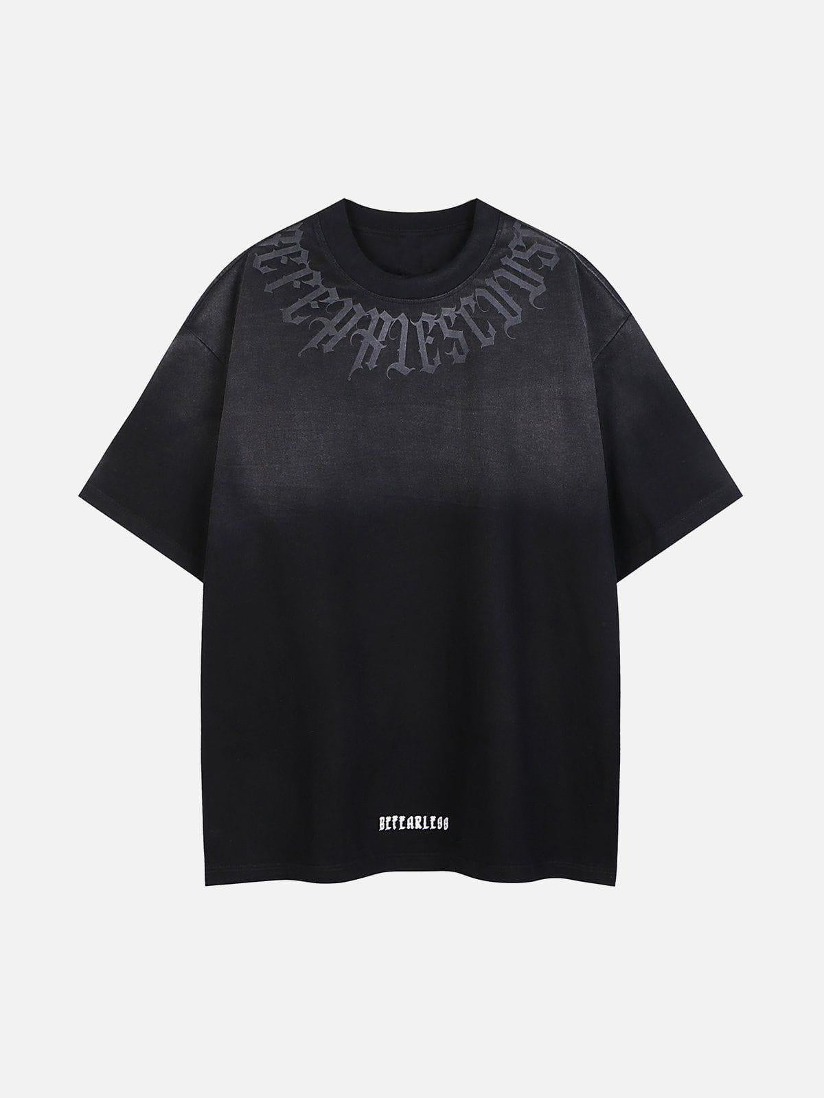 Letter Printing Gradient Tee