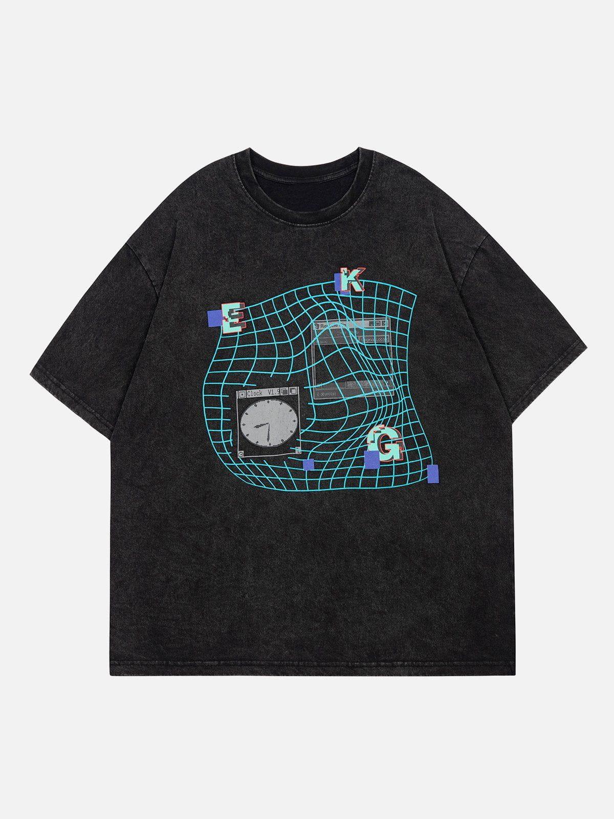Letter Ripple Print Tee