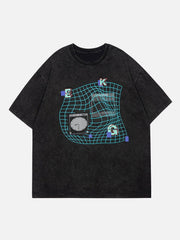 Letter Ripple Print Tee
