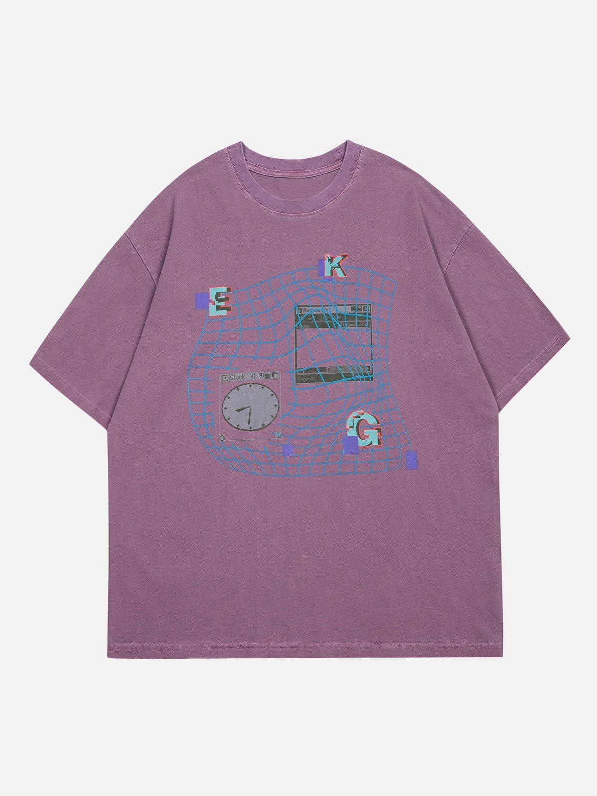 Letter Ripple Print Tee