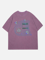 Letter Ripple Print Tee