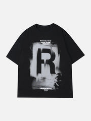 Lettering Graffiti Print Tee