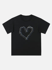 Love Lines Print Tee