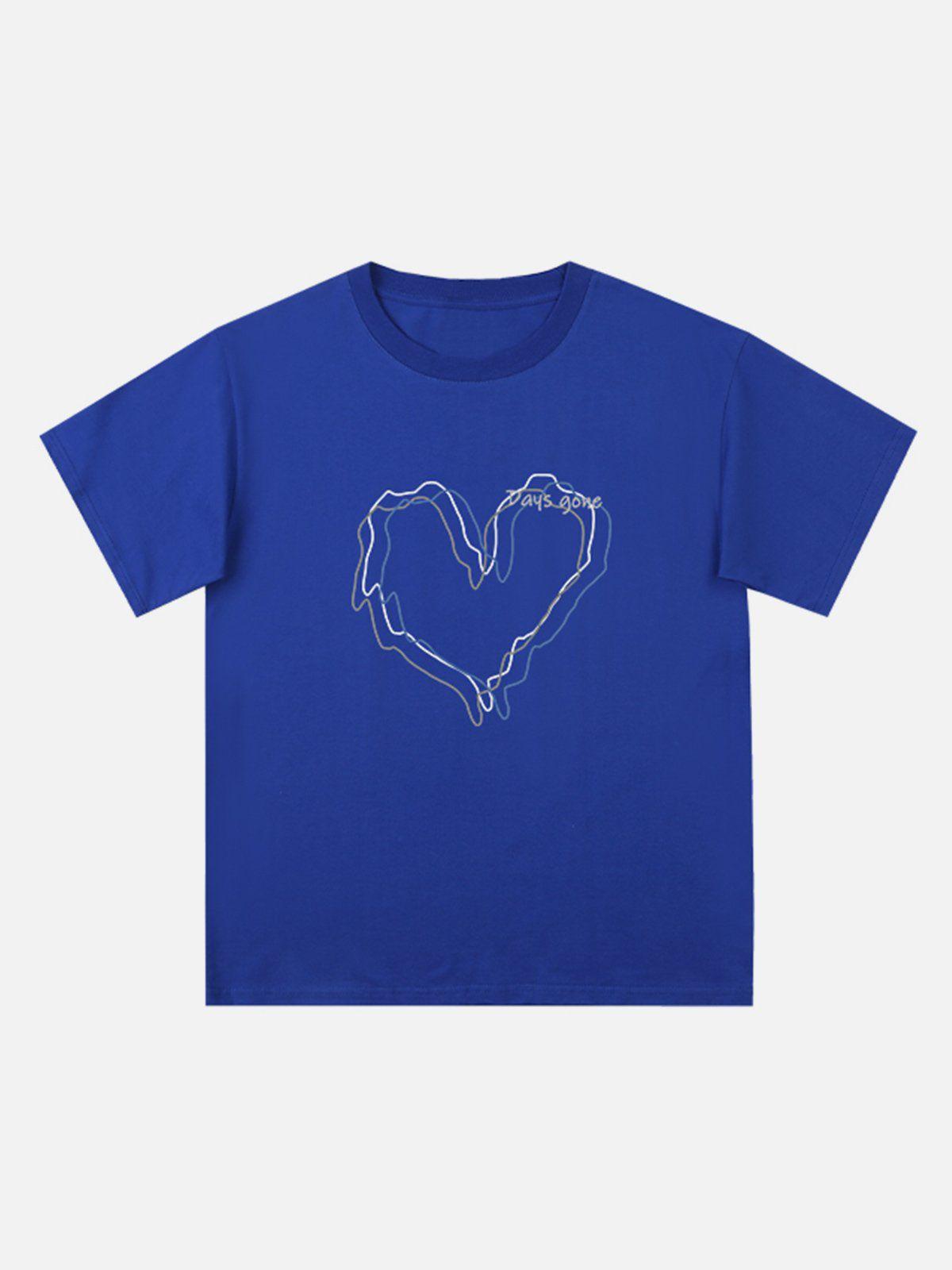 Love Lines Print Tee