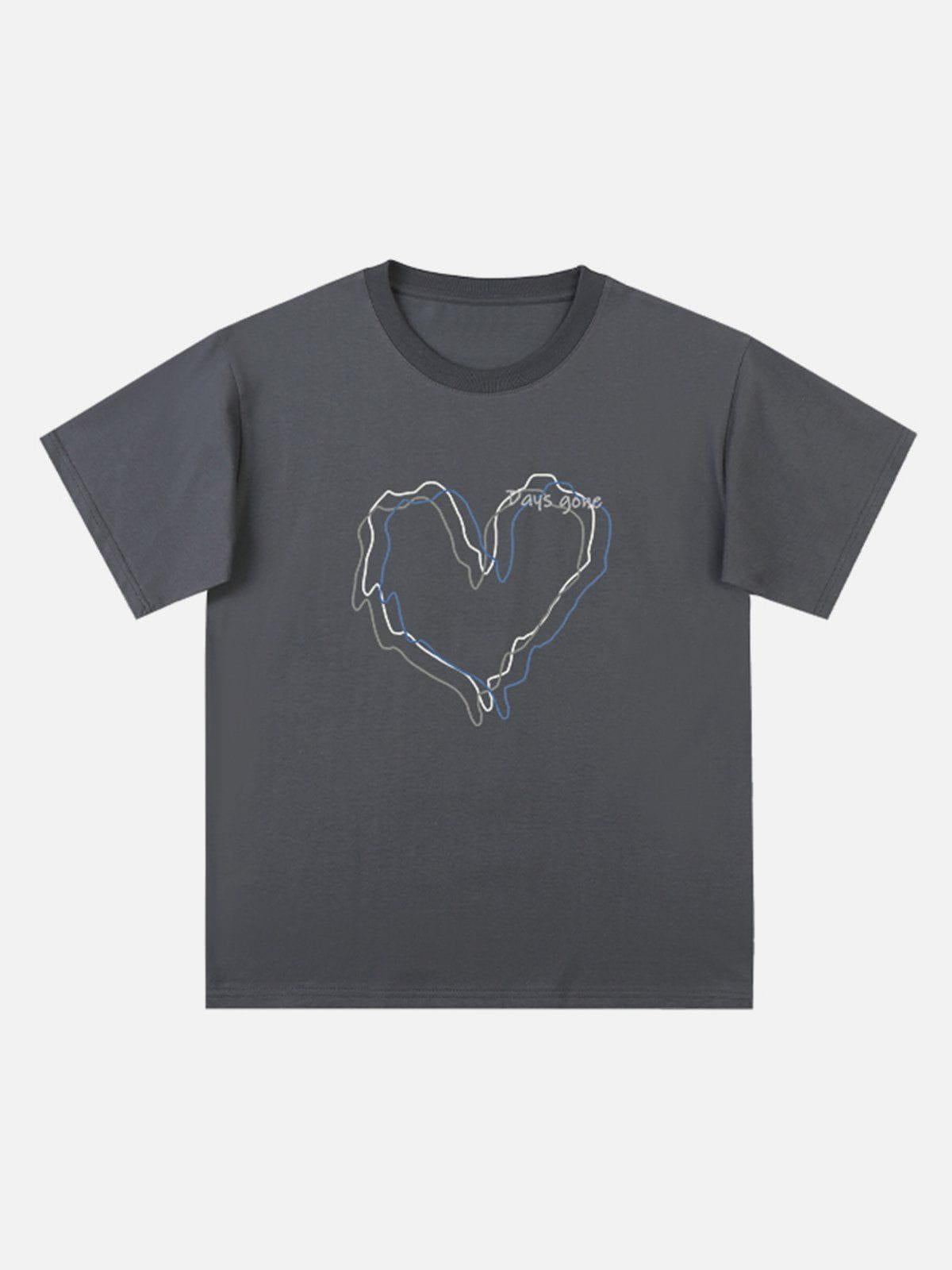 Love Lines Print Tee