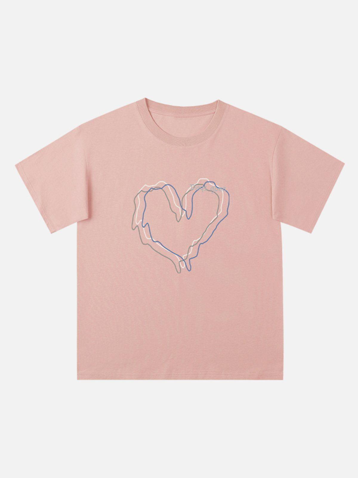 Love Lines Print Tee