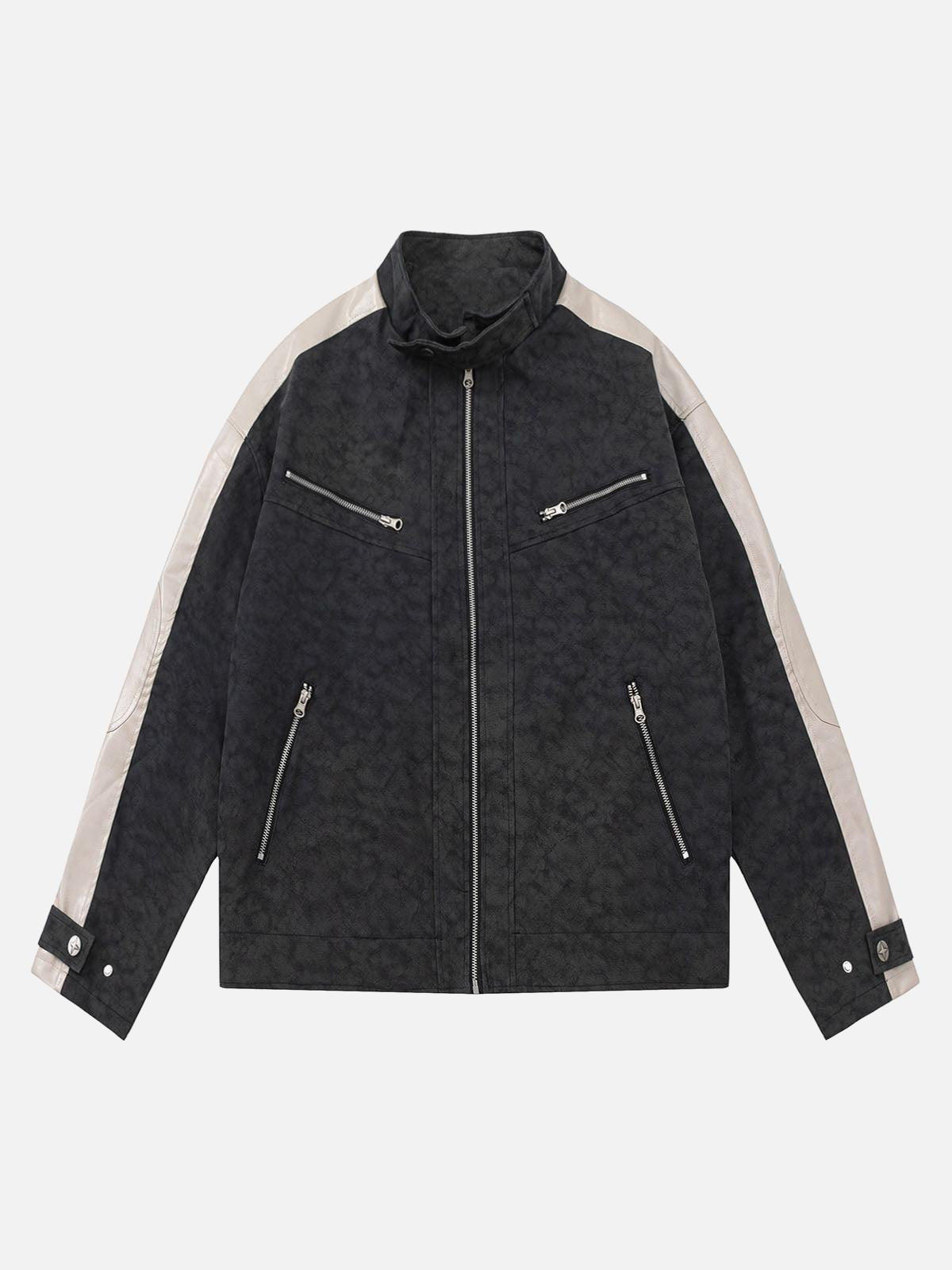 Matte PU Moto Leather Jacket