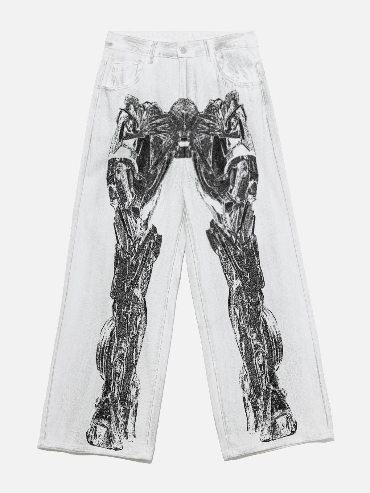 Mecha Print Jeans