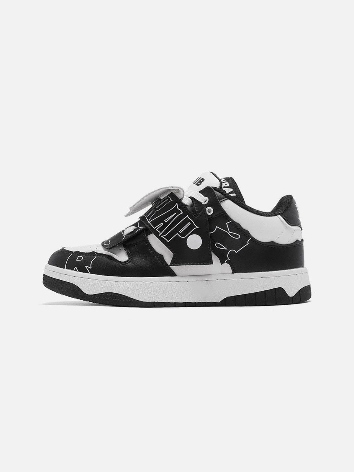 Mid-Top Color Blocking Skate Shoes