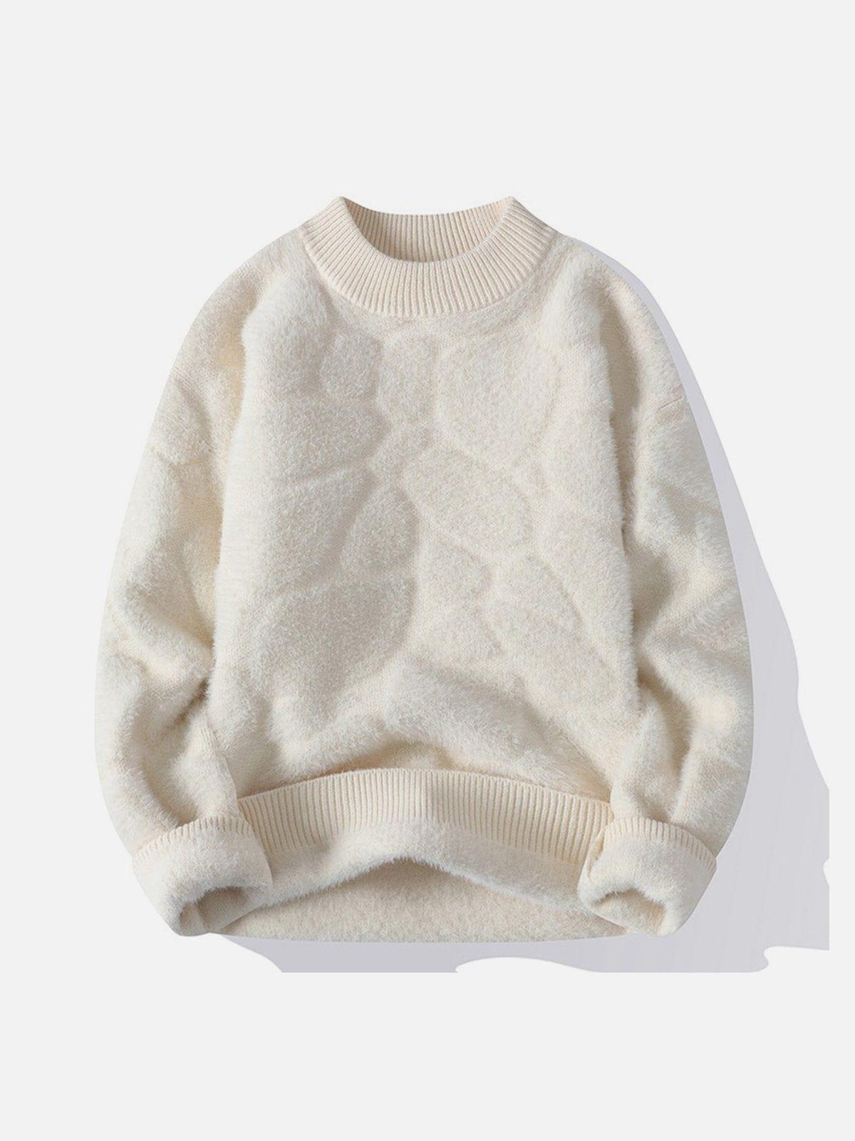 Mink Fleece Solid Warm Sweater