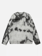 Mohair Tie-Dye Design Sweater