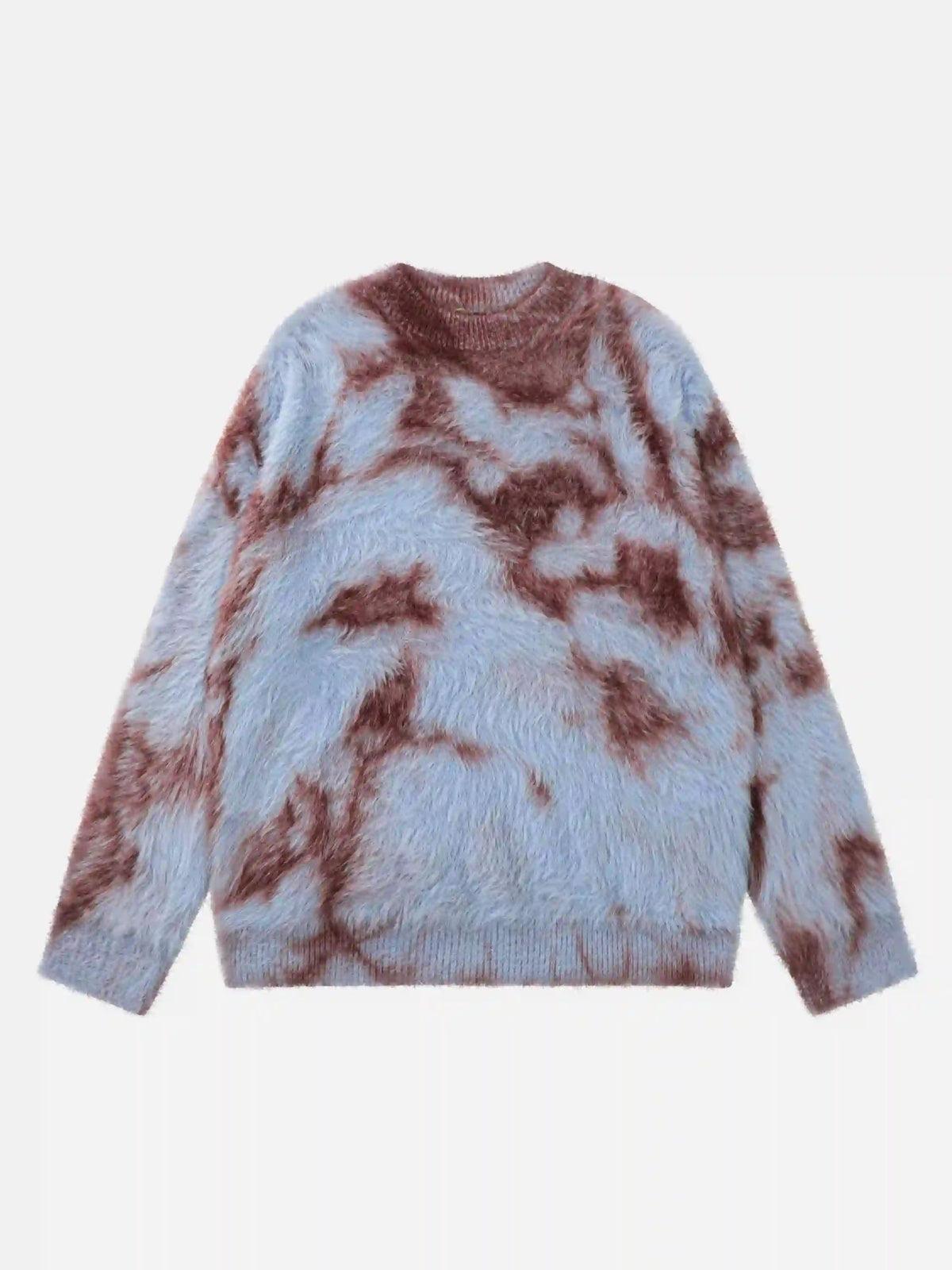 Mohair Tie-Dye Design Sweater