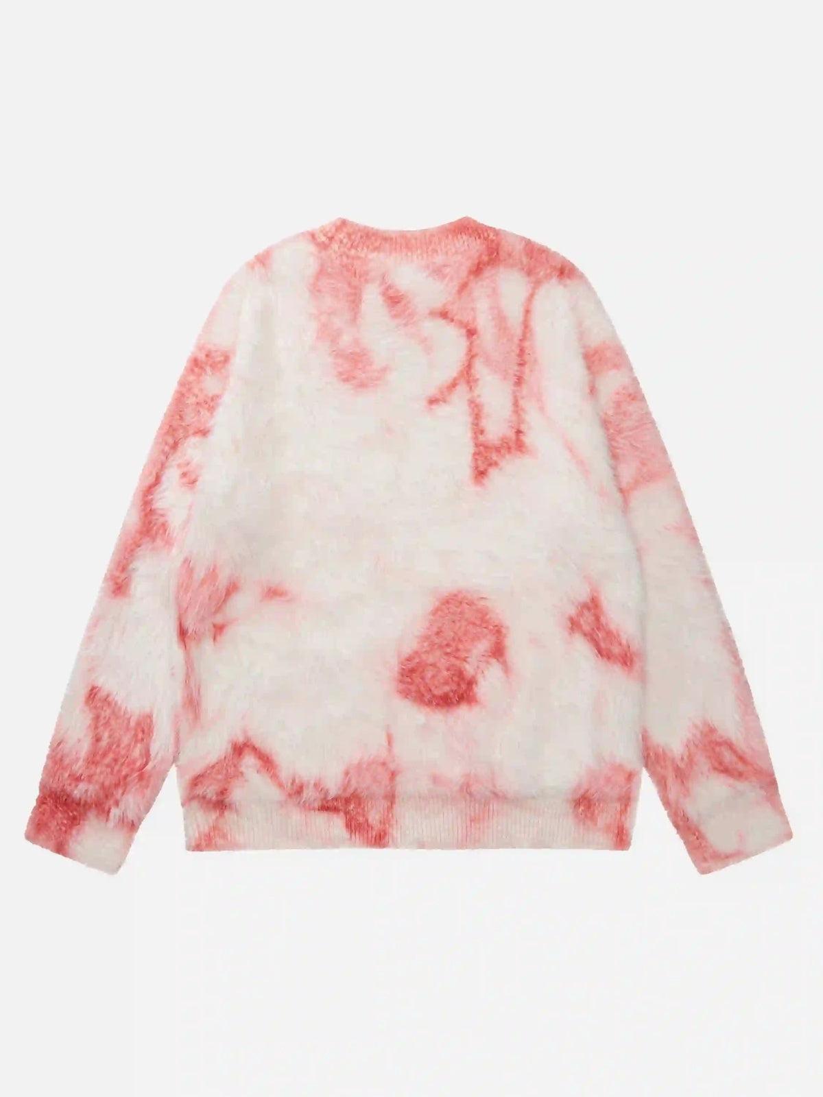 Mohair Tie-Dye Design Sweater
