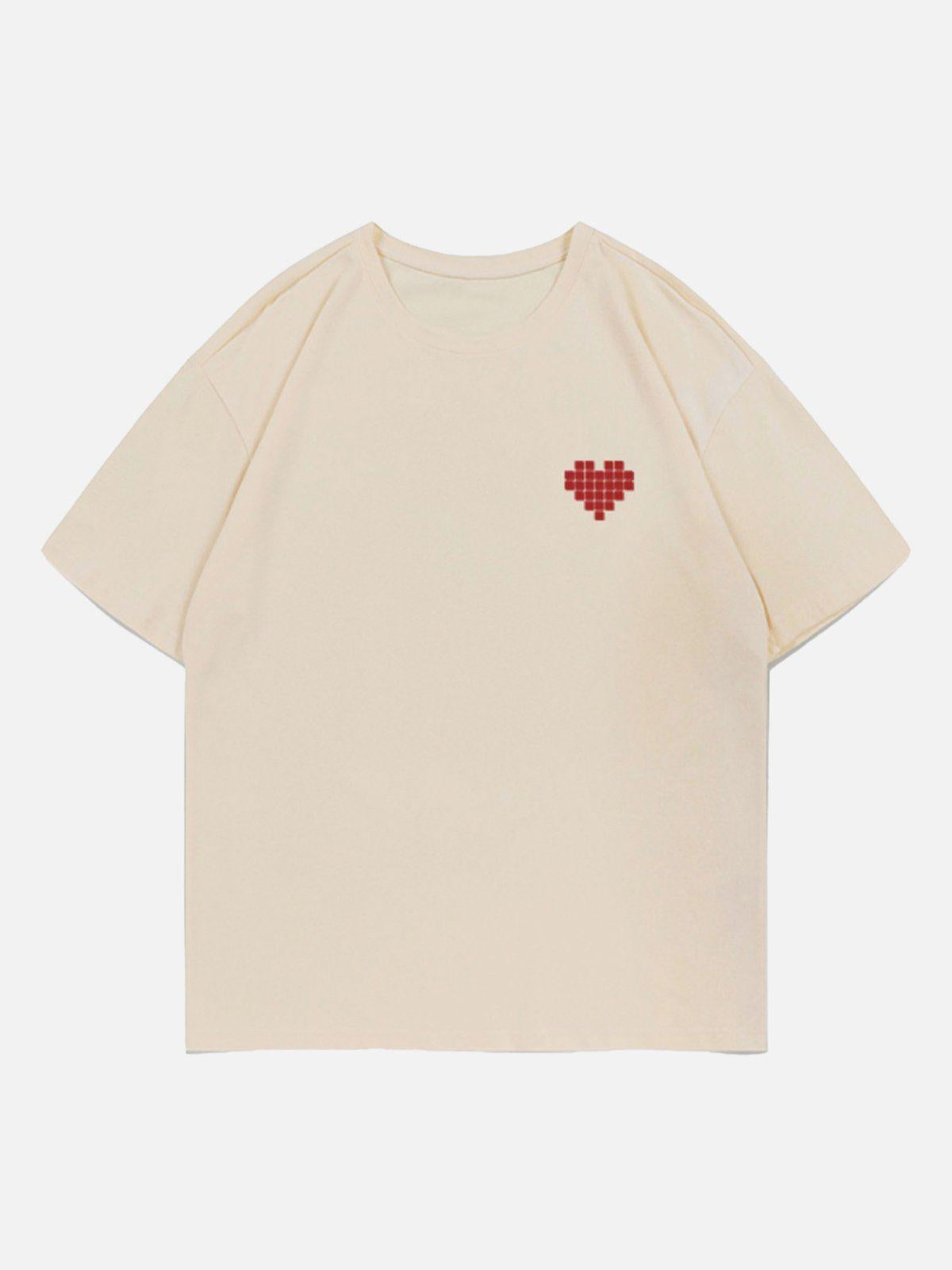 Mosaic Heart Print Tee