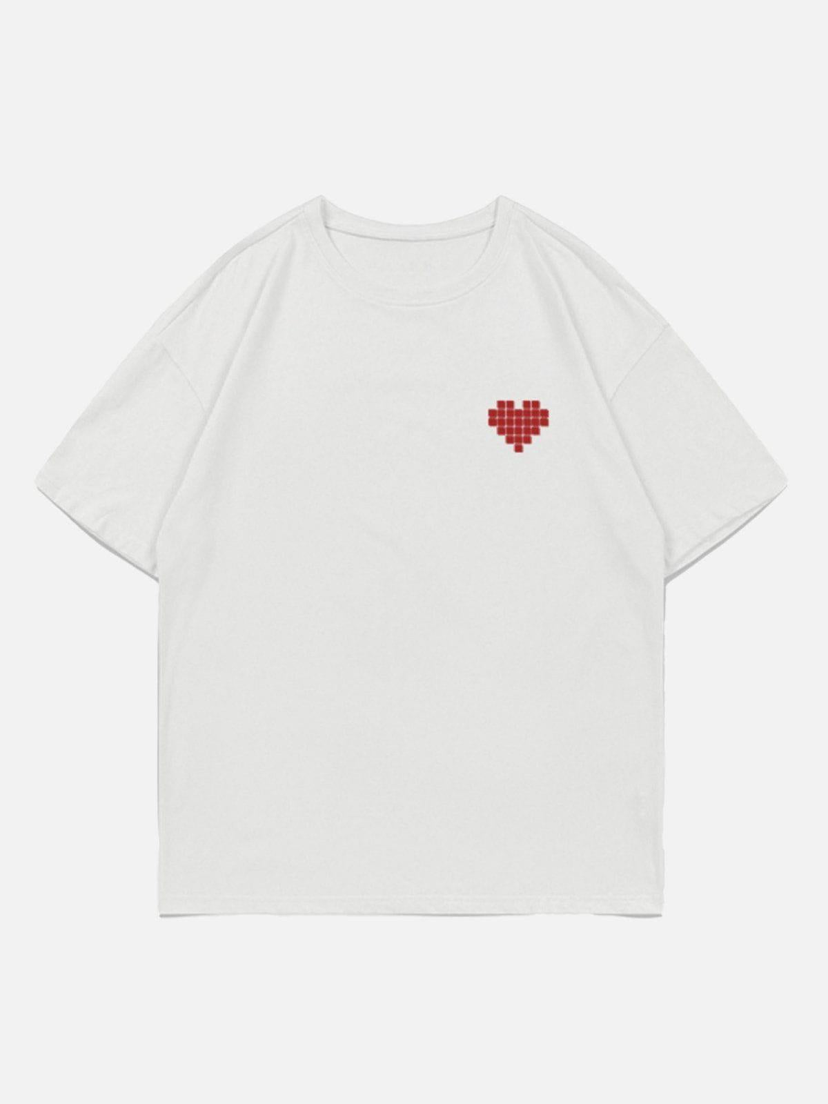 Mosaic Heart Print Tee