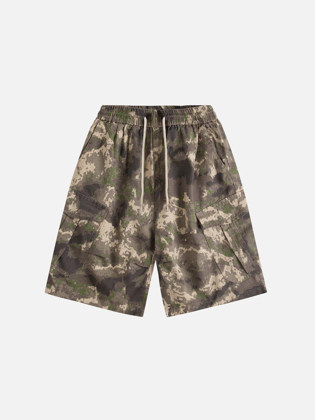Multi Pocket Camouflage Shorts