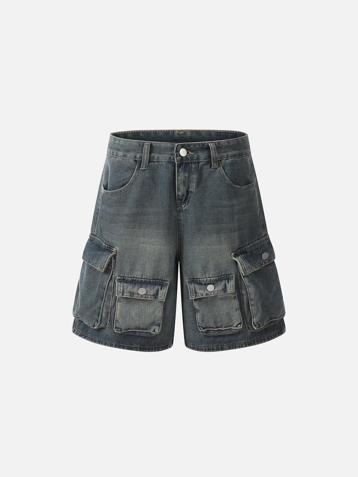 Multi Pocket Washed Jorts