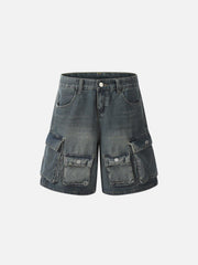 Multi Pocket Washed Jorts