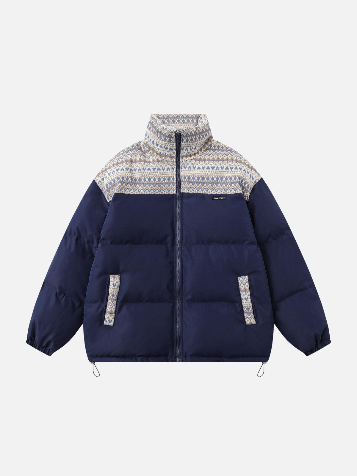 Nordic Patterned Winter Coat