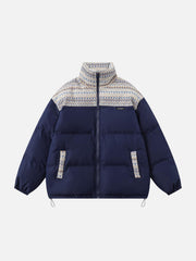 Nordic Patterned Winter Coat