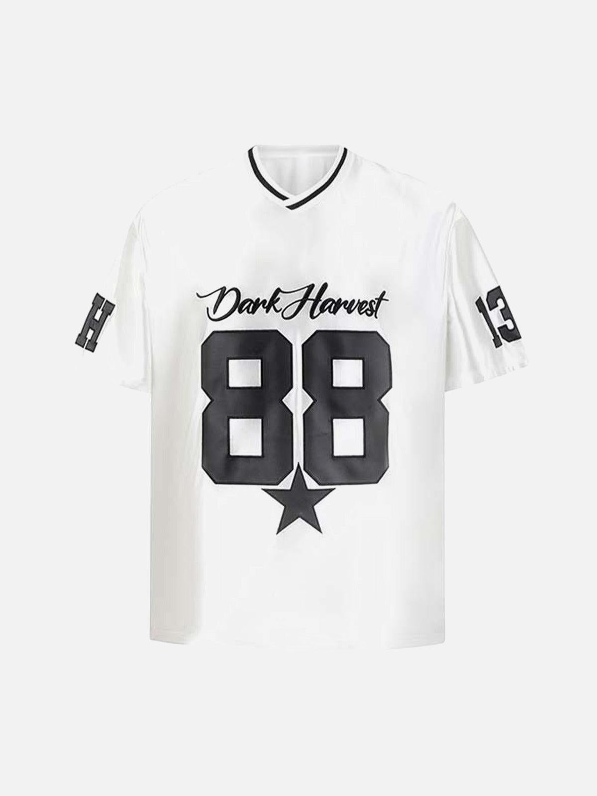 Number "88" Sports Jersey Print T-Shirt