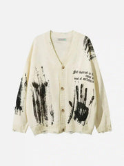 Palm Graffiti Cardigan
