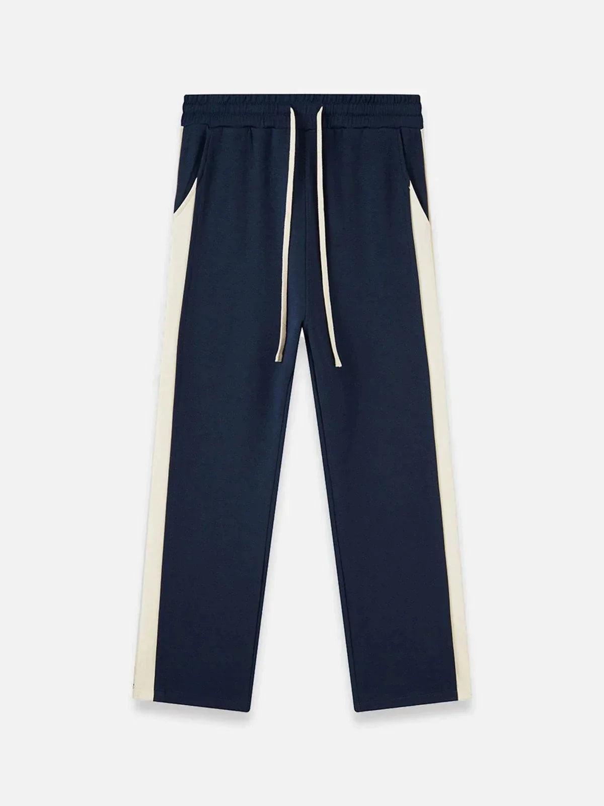 Patchwork Split Pants