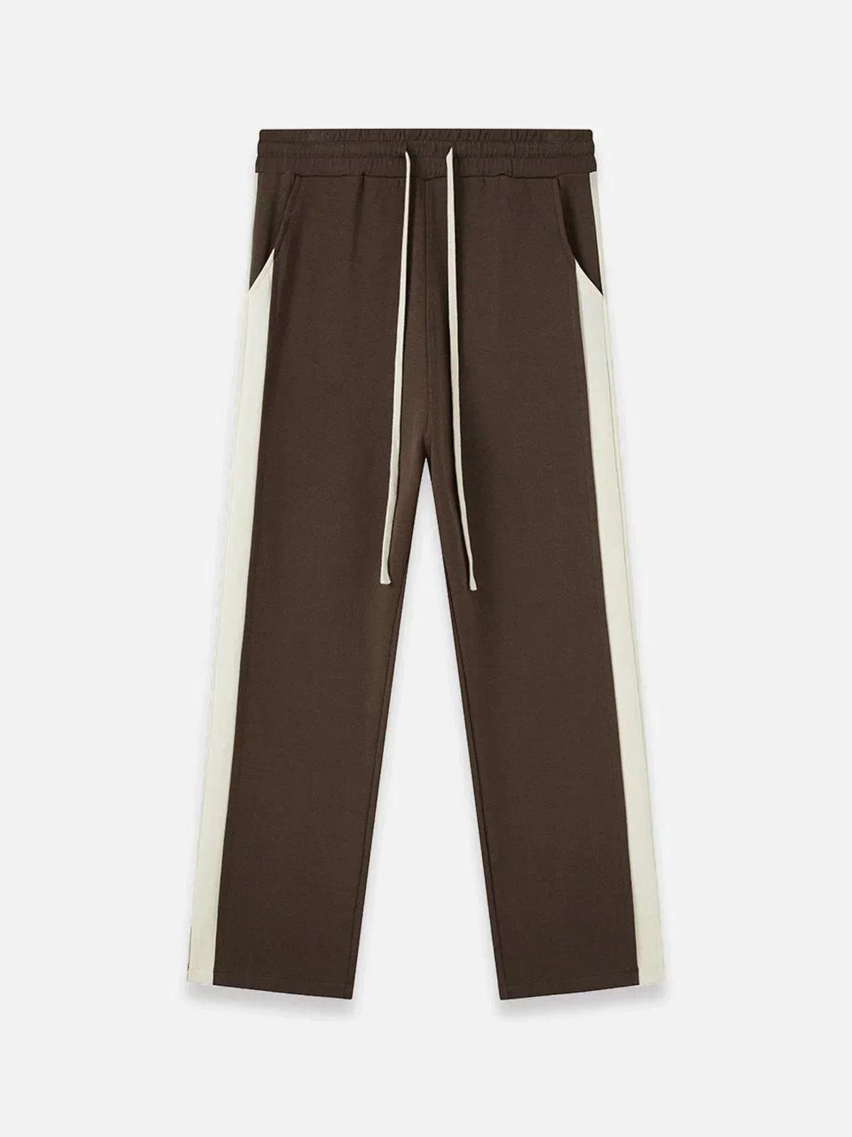 Patchwork Split Pants