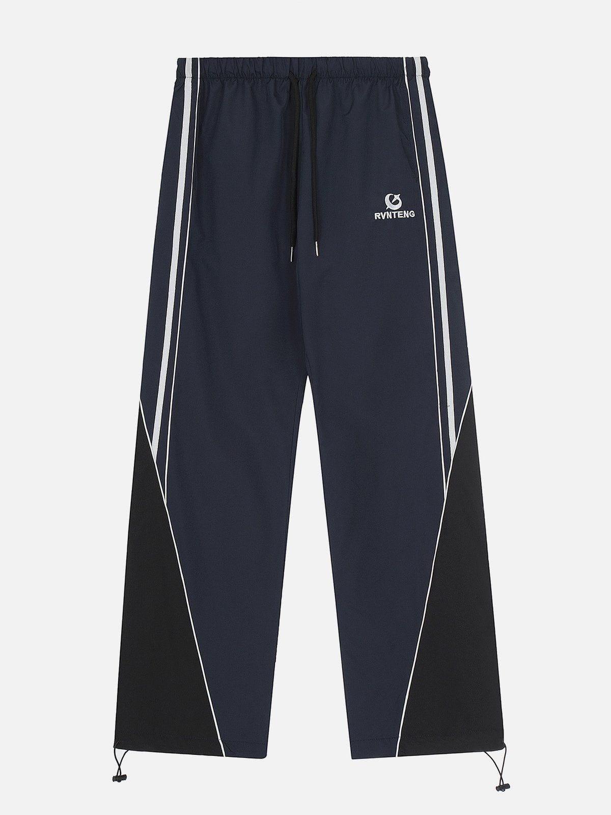 Patchwork Tapered Leg Sweatpants