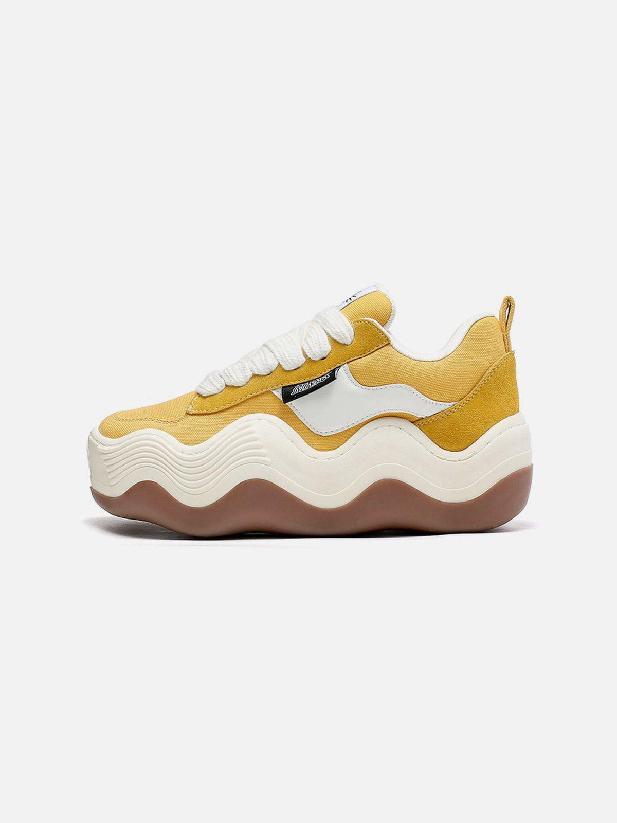 Patchwork Thick Sole Dissolving Shoes