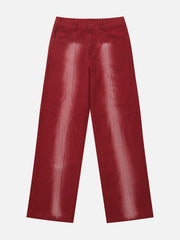 Patchwork Washed Design Jeans