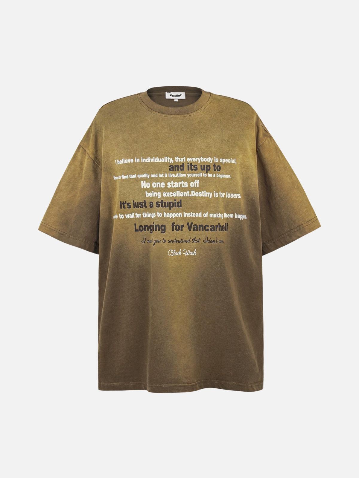 Philosophic Threads Typographic Statement Tee