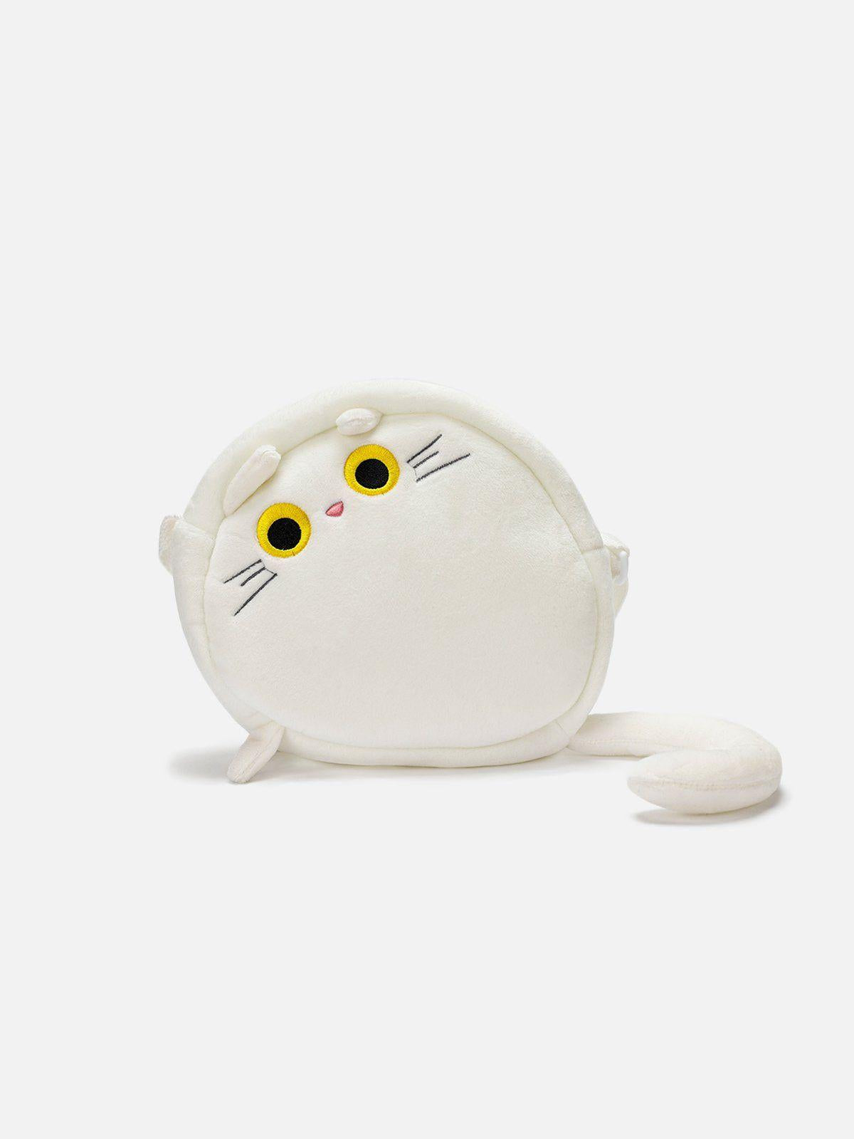 Plush Cat Crossbody Bag