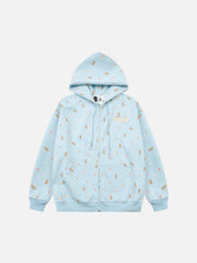 Print Adorable Little Bear Hoodie