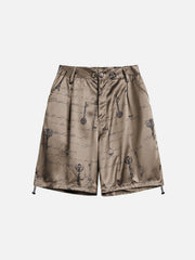 Print Silk Shorts