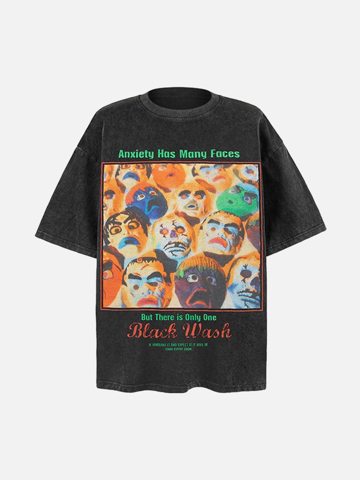 Protrait Graffiti Crew Neck T-Shirt