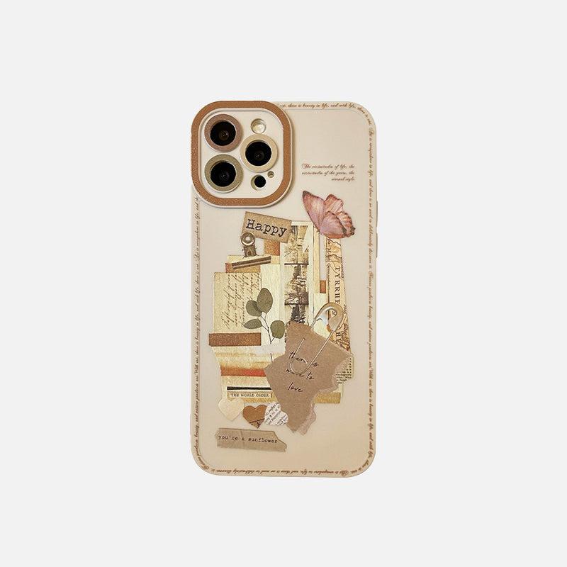Retro Butterfly Mobile Phone Case For iPhone