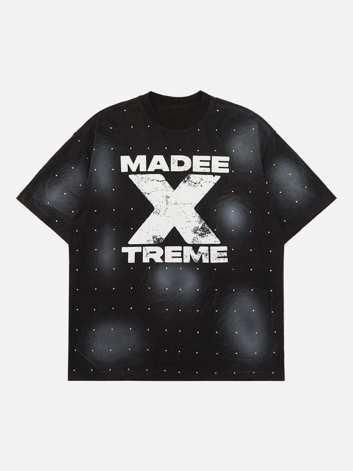 Retro Crystal Letter T-Shirt
