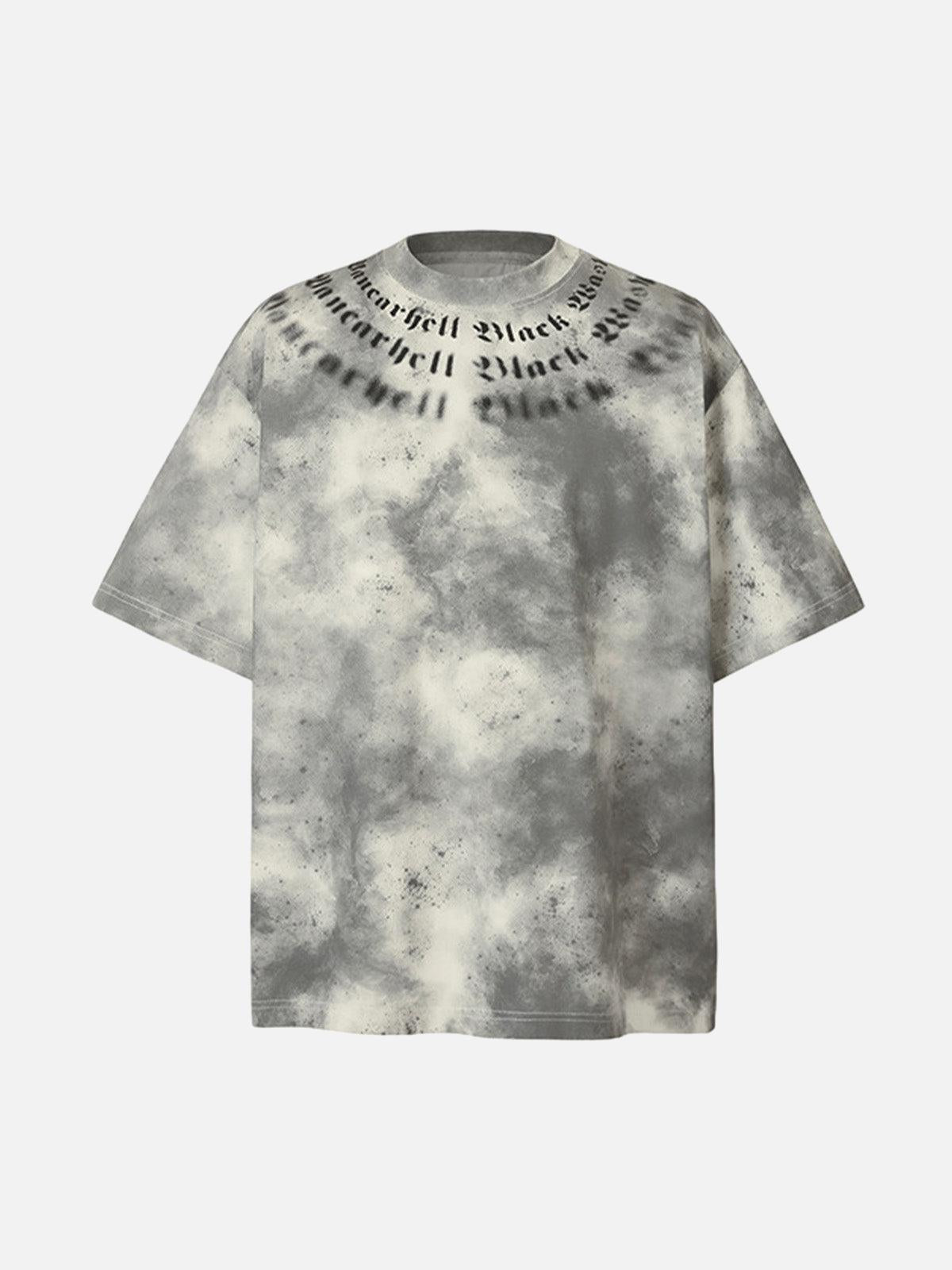 Retro Gradient Crew Neck Shirt