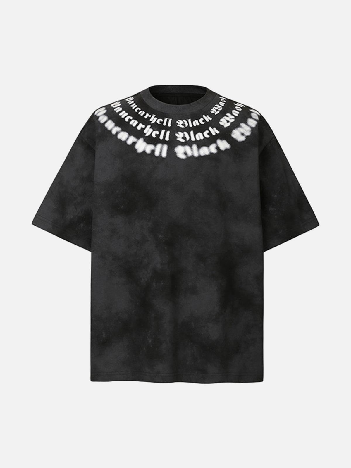 Retro Gradient Crew Neck Shirt