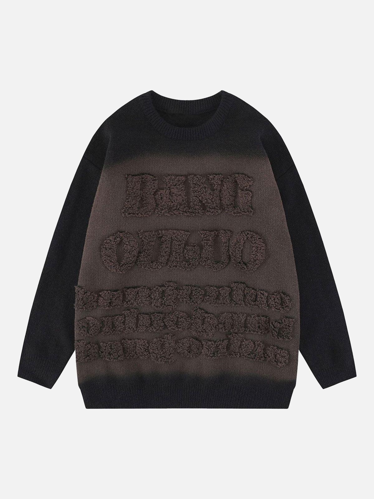 Retro Gradient Crewneck Sweater
