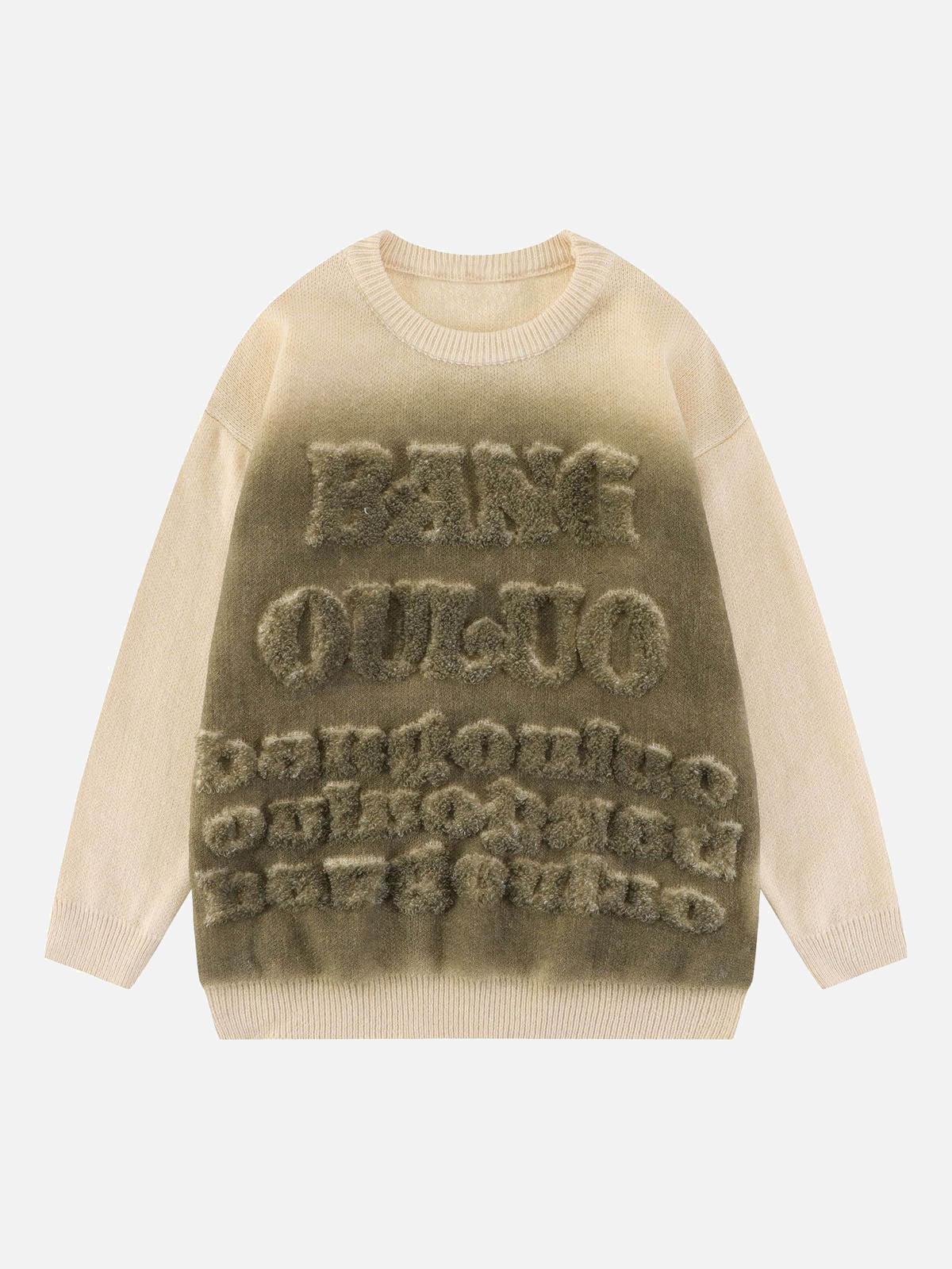 Retro Gradient Crewneck Sweater