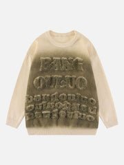 Retro Gradient Crewneck Sweater